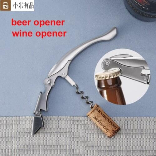 Youpin Circle Joy Stainless Steel Wine Opener Professional Multi Portable Wine Opener Screw Bottle Beer Openers Accessories Tool