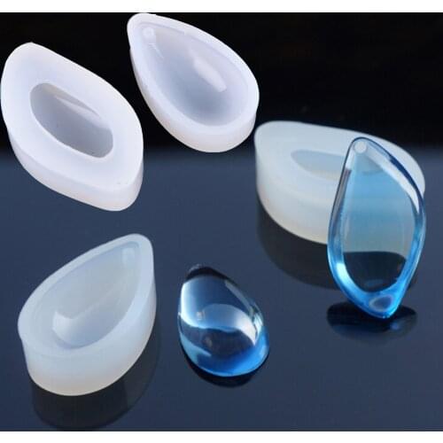Resin Silicone Pendant DIY Fashion Water Shape Silicone Mould DIY Resin Decorative Craft Jewelry Making Mold Epoxy Resin Molds