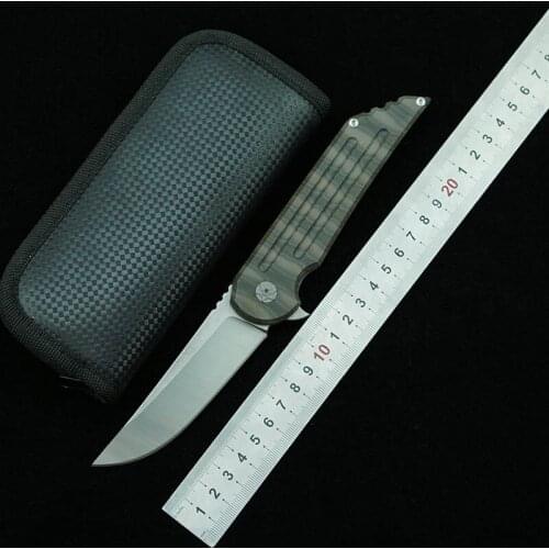 LEMIFSHE S35VN Blade Folding Knife Titanium Alloy Handle Camping Outdoor Hunting Survival Kitchen Knife EDC Gift Tool Knife