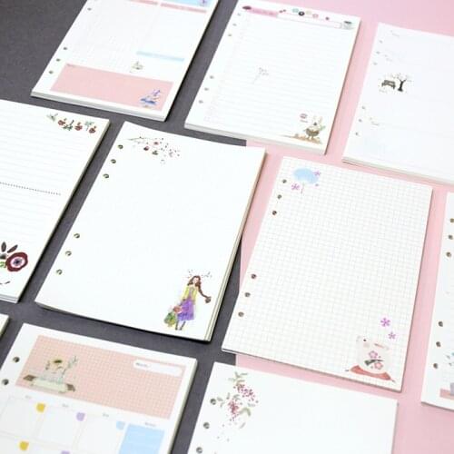 Forest girl Multicolor n10 Coil replace color Paper n24 n72 Student Supply Creative Diary ring Folder A5 A6 Notebook Diary