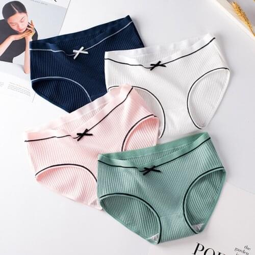 Summer Women Panties Seamless Elastic Cute Cotton Underpants for Women Breathable Ladies Briefs Lingerie Hipster Intimates