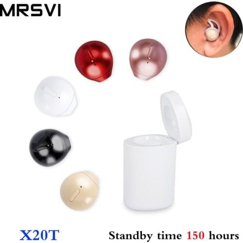 Ultra Invisible Bluetooth Headset Mini X20T with Lighter-shape Stereo Wireless Earphones Portable in Ear Microsoft SPORT