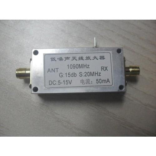 1090MHz Band pass antenna amplifier LNA software radio SDR ADS-B