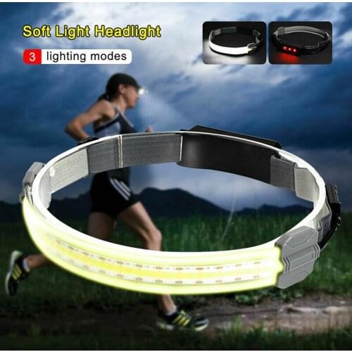 Waterproof LED Headlamp Sensor Headlight With Flashlight USB Rechargeable Head Lamp Torch 5 Lighting Modes Work Light Accessory