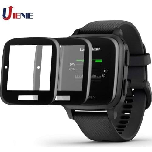2PCS HD Clear Film for Garmin Venu Sq Smart Watch Protective Guard 3D FULL Coverage Screen Protector Anti-Scratch Film
