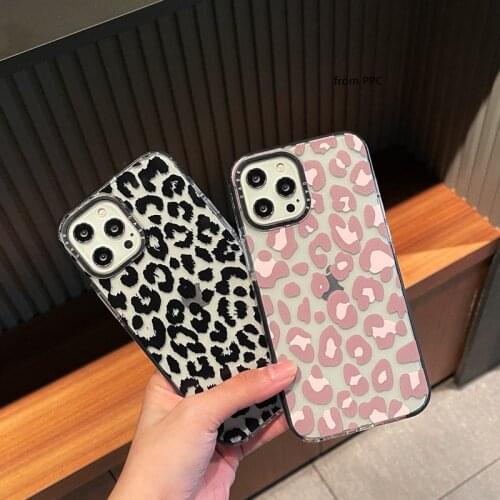 Leopard milk bumper protector case for iphone 12 mini 11 Pro Max 7 8 Plus 11pro XR X XS black shield soft silicone covers coque