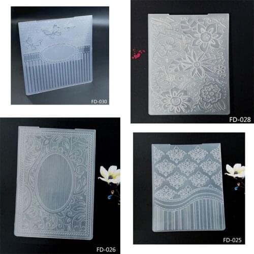 ZhuoAng New floating cloud pattern embossed folder / album decoration card to make clear stamp supplies