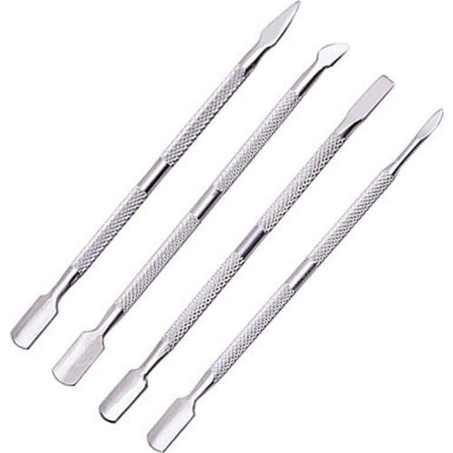 1Pcs Stainless Steel Double Head Cuticle Pusher for Manicure 2021 Tools for Nails Art Non-Slip Nail Cuticle Remover Accessories