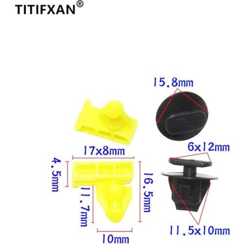 20PCS Car fender guard wheel arch fixed plastic fasteners clips for X-Trail Murano Qashqai QX50 QX70 Juke