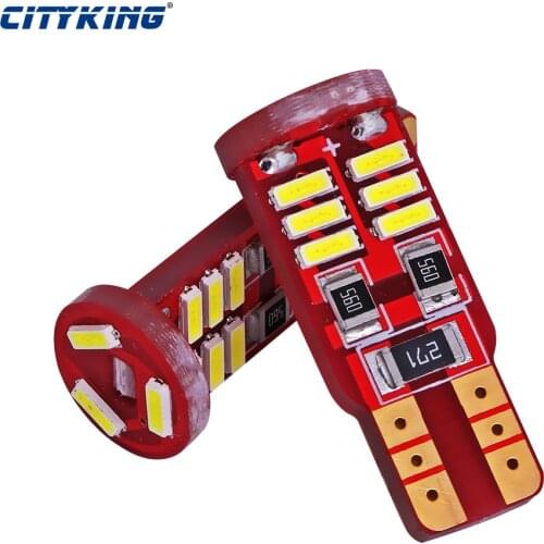 10PCS/lot Car LED T10 canbus led W5W Canbus t10 15smd 4014 LED nonpolarity Interior Light Parking Light External Light