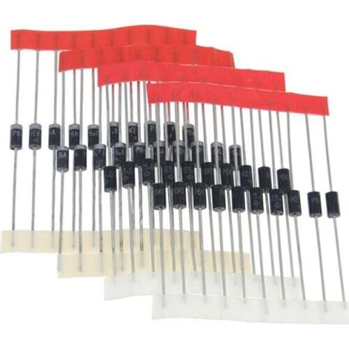 100pcs 1N4001 1A 50V DO-41 Axial Rectifier Diode