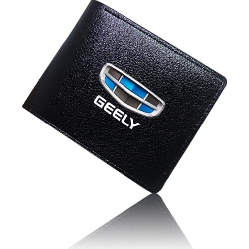 Car leather wallet Card package for geely atlas coolray BO RUI YUE CK Saloon EMGRAND ec7 GS GC2 GC5 GC6 GC7 GX2 Haoqing Vision