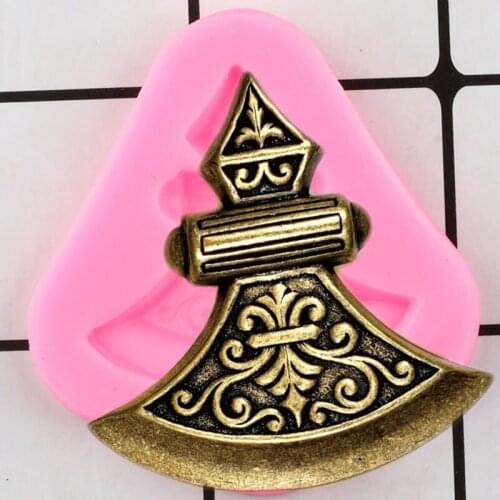 Ax Silicone Mold Axe Fondant Cupcake Topper Molds Cake Decorating Tools Chocolate Gumpaste Moulds Polymer Clay Candy Mould