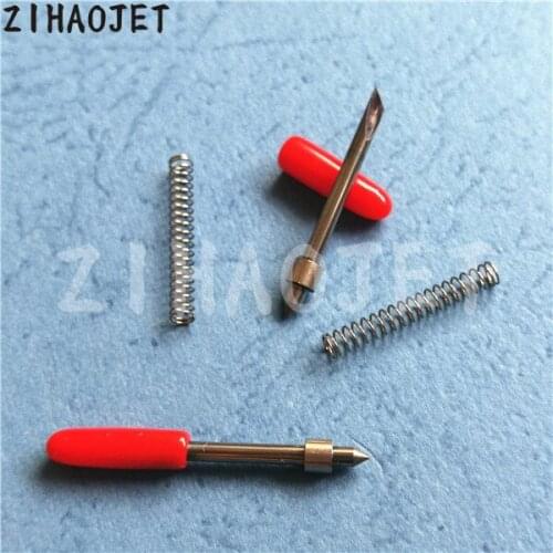 Free shipping 10pcs Mutoh cutter plotter blade for SC-1000 / SC-1300 / SC-650E cutting blade wih spring 45 degree