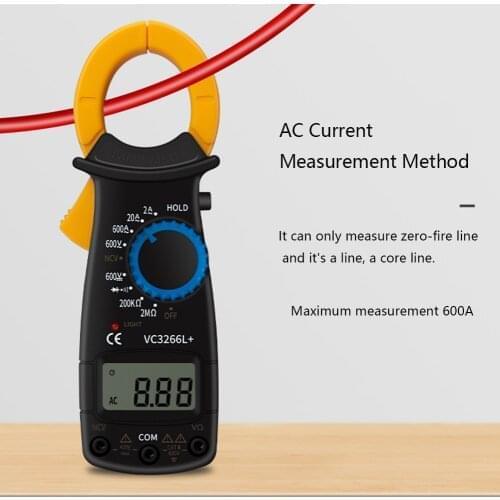 High Precision Multimeter Current Clamp Pincers Pliers Digital Clamp Meter Voltmeter Ammeter Ohm Current Voltage Tester VC3266L