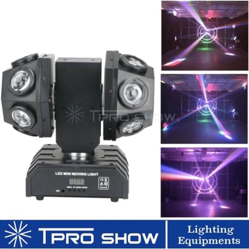 Double Ball Beam Moving Head Light 12x10W RGBW Lyre LED Stage Lighting Effect Lighting Wash Strobe Rotating For Club Show Party