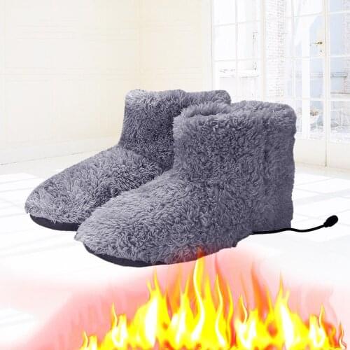 Winter Foot Warmer USB Charging Electric Heating Shoes Soft Shoes Battery Rechargeable Washable Electric Shoes Skiing Snow Boots