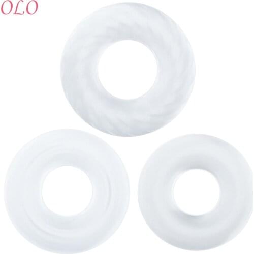 IKOKY Delay Ejaculation Penis Ring Adult Sex Products Silicone Cock Ring Sex Toys for Men
