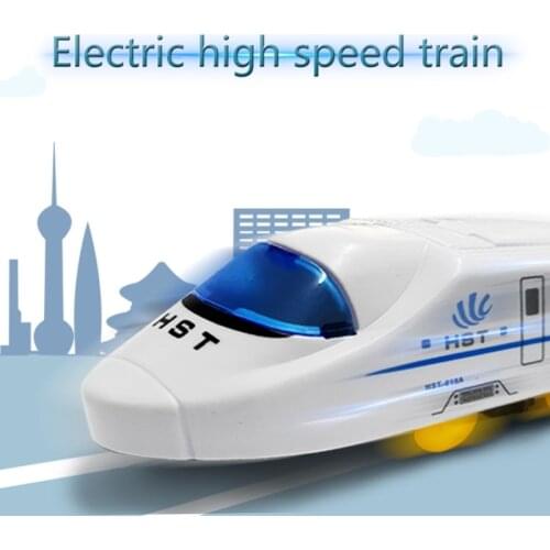Interactive Toys Educational Baby Toy Realistic Train Toy Electric Bullet Train Toy Connected Train & Direction-Changing