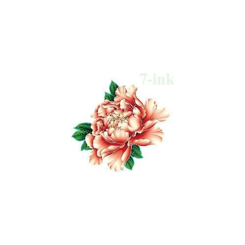 CC6X6cm Little yellow peony Flower tattoosTemporary Tatoo Sticker Water Transfer Fake waterproof Tattoo For Gril Women