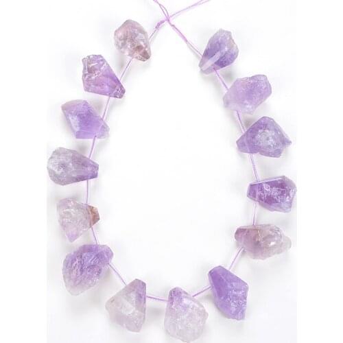15-30 X 20-35mm Loose Gem Natural Amethyst Shape Faceted Gemstone Pendant For Jewelry DIY Bracelet Necklace Unique