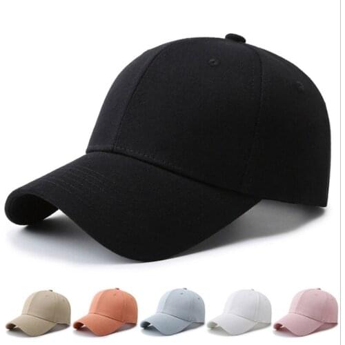 Solid Color Adjustable Sun Protection Unisex Dad Hat Spring Autumn Cotton Outdoor Trucker Cap Men Baseball Cap