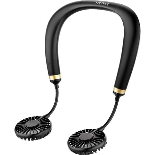 Protable Fan EasyAcc Hands Rechargeable Necklace Fan 4000mAh Personal Headphone-Like Wearable Neck Fan 3 Speed for Runners