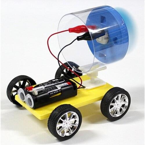 DIY Wooden Aerodynamic Vehicle Mini Wind Powered Car Toys DIY Car Model Kits Children Educational Toys Hobby Funny for Kids Gift