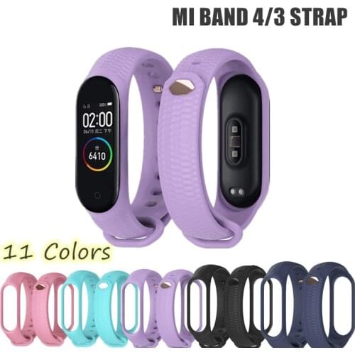 Sport Mi Band 4 Strap Wristband Replacement Smart Sport Watch Wrist Band 4 3 accessories Miband 3 4 Strap For xiaomi mi band 4