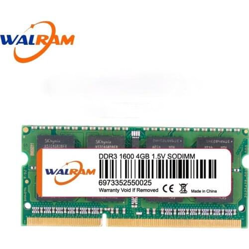 WALRAM memoria ram ddr3 4gb 1600mhz for laptop 8gb 1333 1866mhz intel ddr3 ecc reg Memoria Ram Dimm memory Notebook 1.5V 204pin