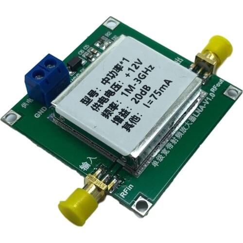 1-3000MHz 2.4GHz 20dB LNA RF Broadband Low Noise Amplifier Module UHF HF VHF F26 21 Dropshipping