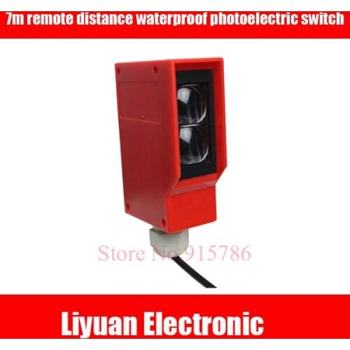 1pcs 7m remote distance photoelectric switch / waterproof infrared diffuse sensor for car washing machine