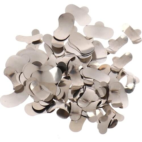 100pcs/set Dental Matrix Sectional Contoured Metal Matrices Bands Dental Matrix Rings Full Teeth Replacement Dentsit Oral Care