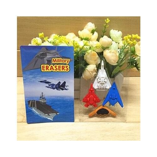 15 pieces per lot New Fight Plane Eraser Air Fighter Jet Eraser New Korean 3D Eraser with