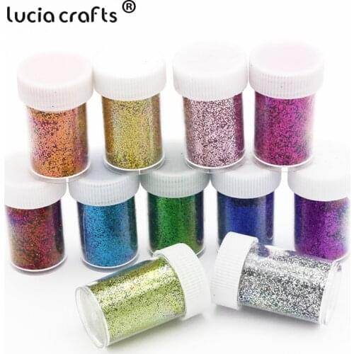 20g Shining Glitter Powders Dust Shimmer Sugar Sequins Flakes Chrome Pigment Sticker For DIY Manicure Nail Art Decorations D0907
