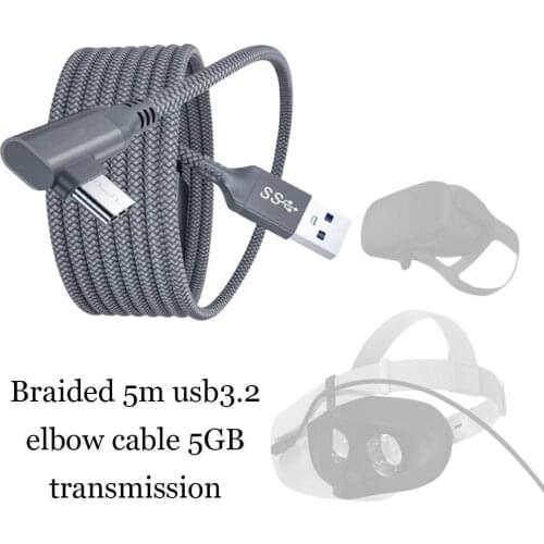 5M Charging Cable Data Line For Oculus Quest 1/2 Link VR Type VR C Type-C To Transfer USB Headset Cord USB-A 3.0 Data Acces F0H3