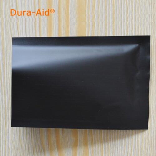 500pcs/lot, 4.7"*7.1"_12x18CM Aluminum Foil Plastic Bag, Heat Seal Package Bags Aluminum Foil Mylar Tear Notch Matte Black bag