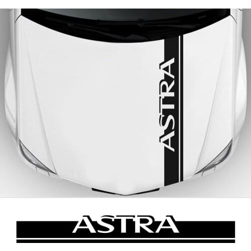 For Opel Astra J H G K F Automobile Engine Bonnet Decoration Graphic Vinyl Stripe Stickers Car Hood Cover Trim Decal Accessories