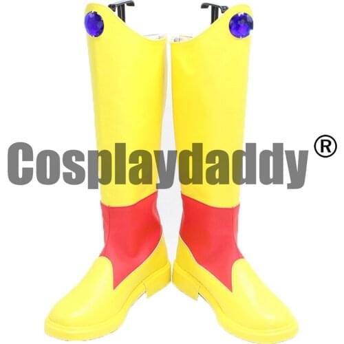 Broly Burori Broli Yellow Halloween Cosplay Long Shoes Boots X002