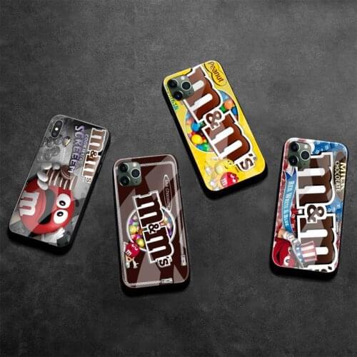 M&Ms Chocolate Box Phone Case Tempered Glass For iPhone 12 Pro Max Mini 11 Pro XR XS MAX 8 X 7 6S 6 Plus SE 2020 cover