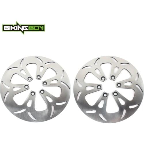 BIKINGBOY Front Rear Brake Discs Rotors Disks VS1400 Intruder GL GLP 87-04 03 02 01 00 99 98 97 96 95 94 VS 1400 GLP 05 06 07 08