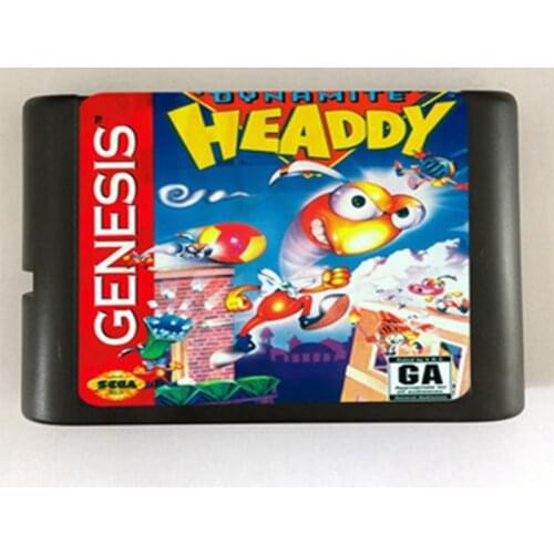 Dynamite Headdy Game Cartridge Newest 16 bit Game Card For Sega Mega Drive / Genesis System