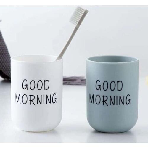 Ins Creative Wash Cup Bathroom Couple Tooth Tube Toothbrush Cup Student Girl Household Simple Plastic Toothbrush Cup