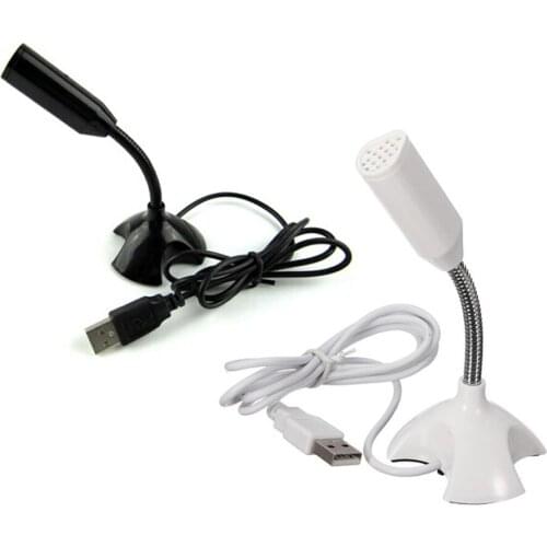 Quality USB Microphone Web Flexible Noise Canceling Mic For Mac PC Computer Laptop Stand