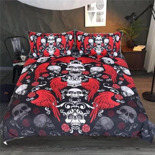 Skull Motorcycle Duvet Cover Present Bedclothes 3d Bedding Sets for Full Queen Bed Quilt Cover Pillowcase