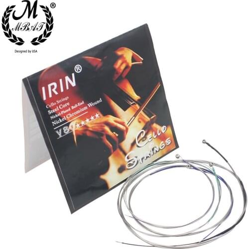 M MBAT Cello Strings Set High Quality Stainless Steel Core Wrap Nickel Cello String Musical Instrument Parts Accessories V80