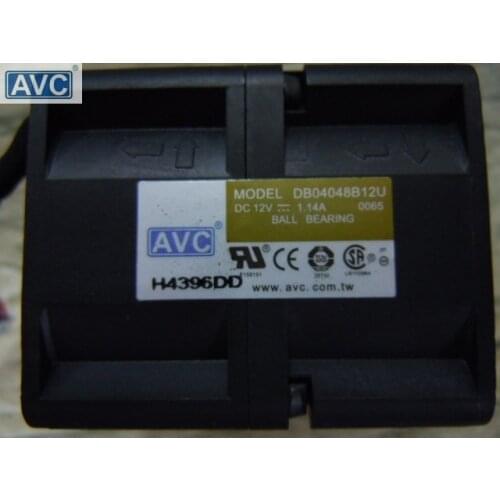 Original For AVC DB04048B12U 4048 4cm 40*40*28MM 12V 1.14A Dual-motor high speed violence fan