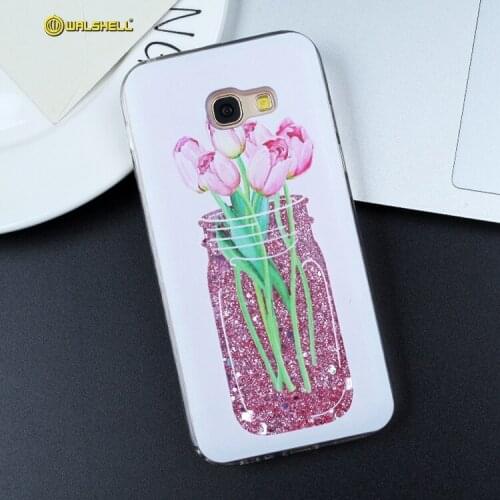 Fashionable quicksand case mobile phone for Samsung A5 2017