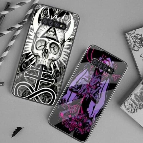 Devil Satan Custom Soft Phone Case Tempered Glass For Samsung S20 Plus S7 S8 S9 S10 Plus Note 8 9 10 Plus