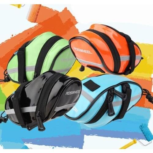 New Waterproof Quality PU Cycling Bike Bicycle Seat Saddle Rear Tail Bag 4 Colors